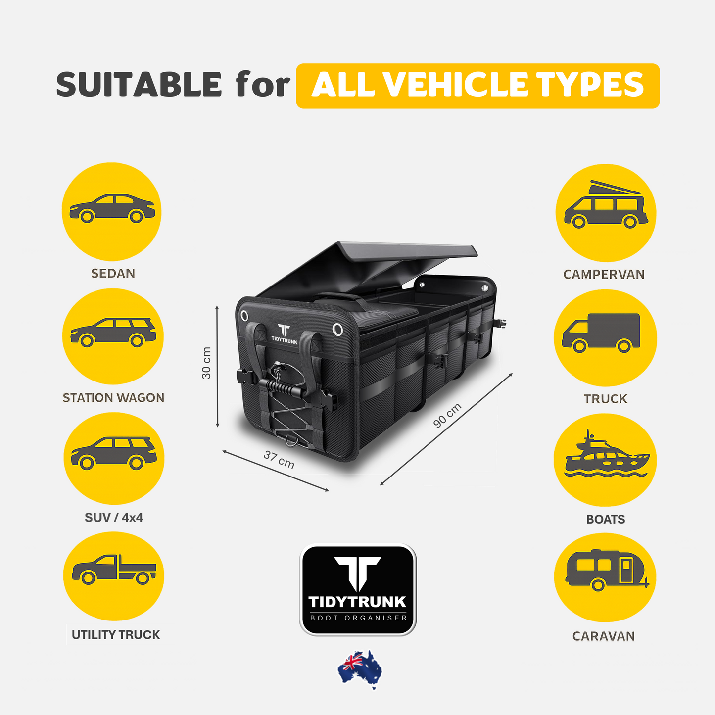 TIDYTRUNK Car Organiser & Insulated Cooler Bag