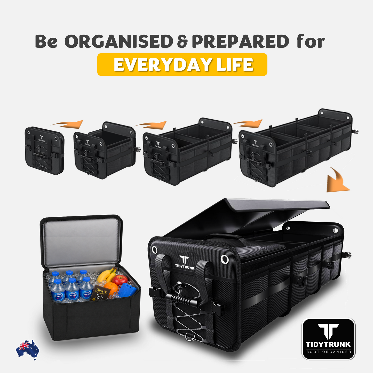 TIDYTRUNK Car Organiser & Insulated Cooler Bag